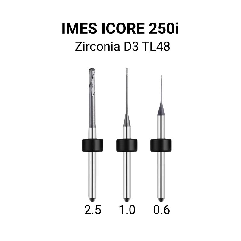 IMES ICORE 250i Zirconia Milling Burs