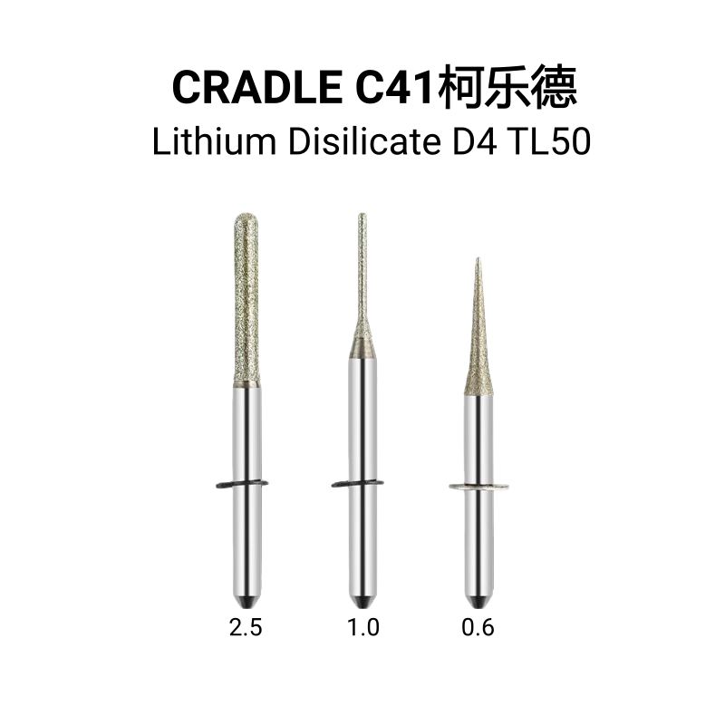 CRADLE Lithium Disilicate Milling Burs4