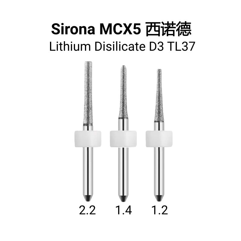 Sirona MCX5 Lithium Disilicate Milling Burs