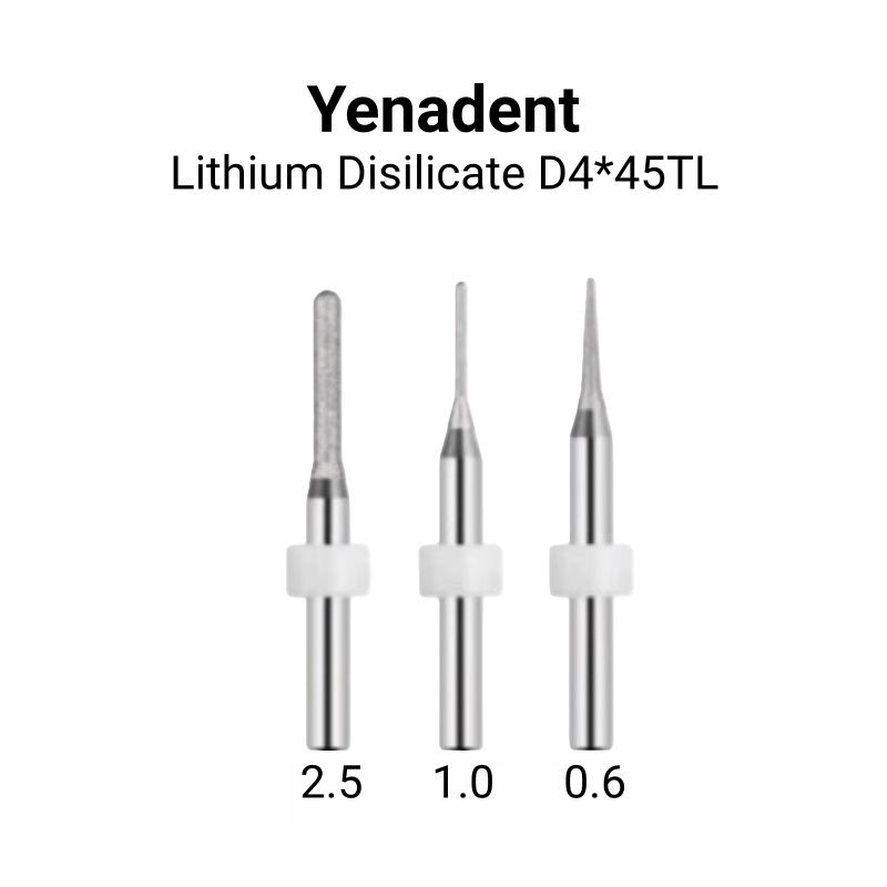 Yenadent Lithium Disilicate Milling Burs
